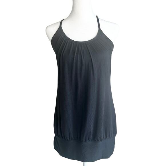 Lululemon No Limits Tank Top Bra Tank Combo Size 6 Black - Picture 1 of 5
